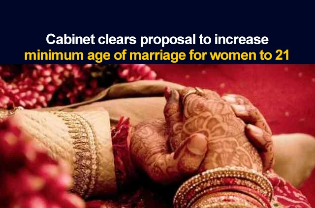 MINIMUM AGE FOR WOMEN FOR MARRIAGE