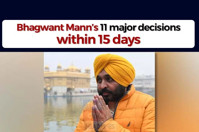 BHAGWANT MANN MAJOR DECISIONS