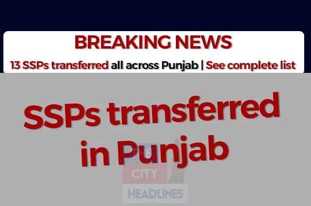 SSPs transferred in Punjab